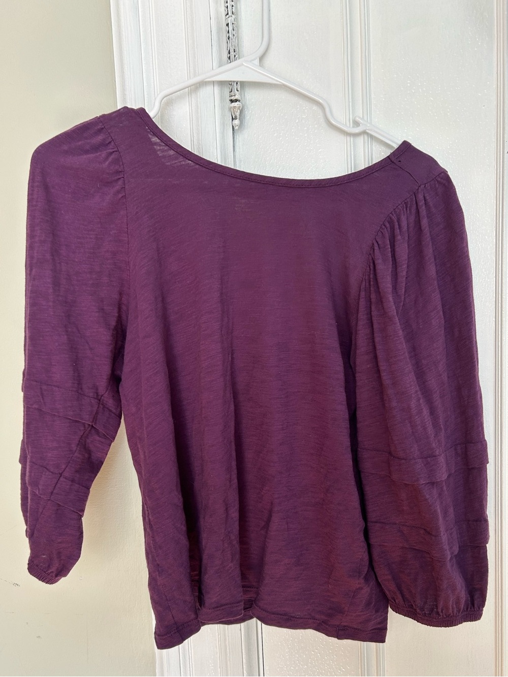 ☀️3/$25 Bobi Los Angeles purple long sleeve shirt xs